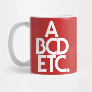 ABCDETC. (white) Mug